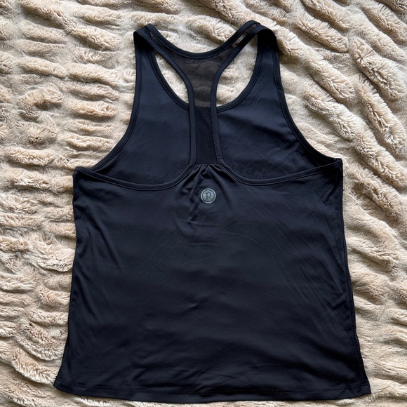 Pure Barre Black Racerback Tank with Logo on back - Picture 2 of 3